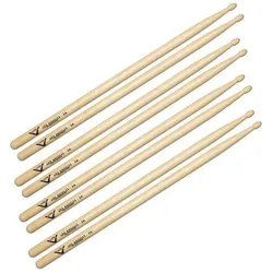 Vater Los Angeles 5A Wood Tip Drumsticks 4 Paar (Schlagzeug), Drumsticks + Schlägel, Braun