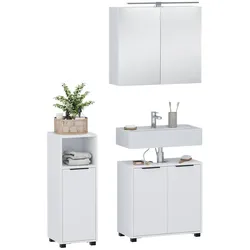 Vicco, Badmöbelset, Badmöbel-Set Alina, Weiss, 3 Teile