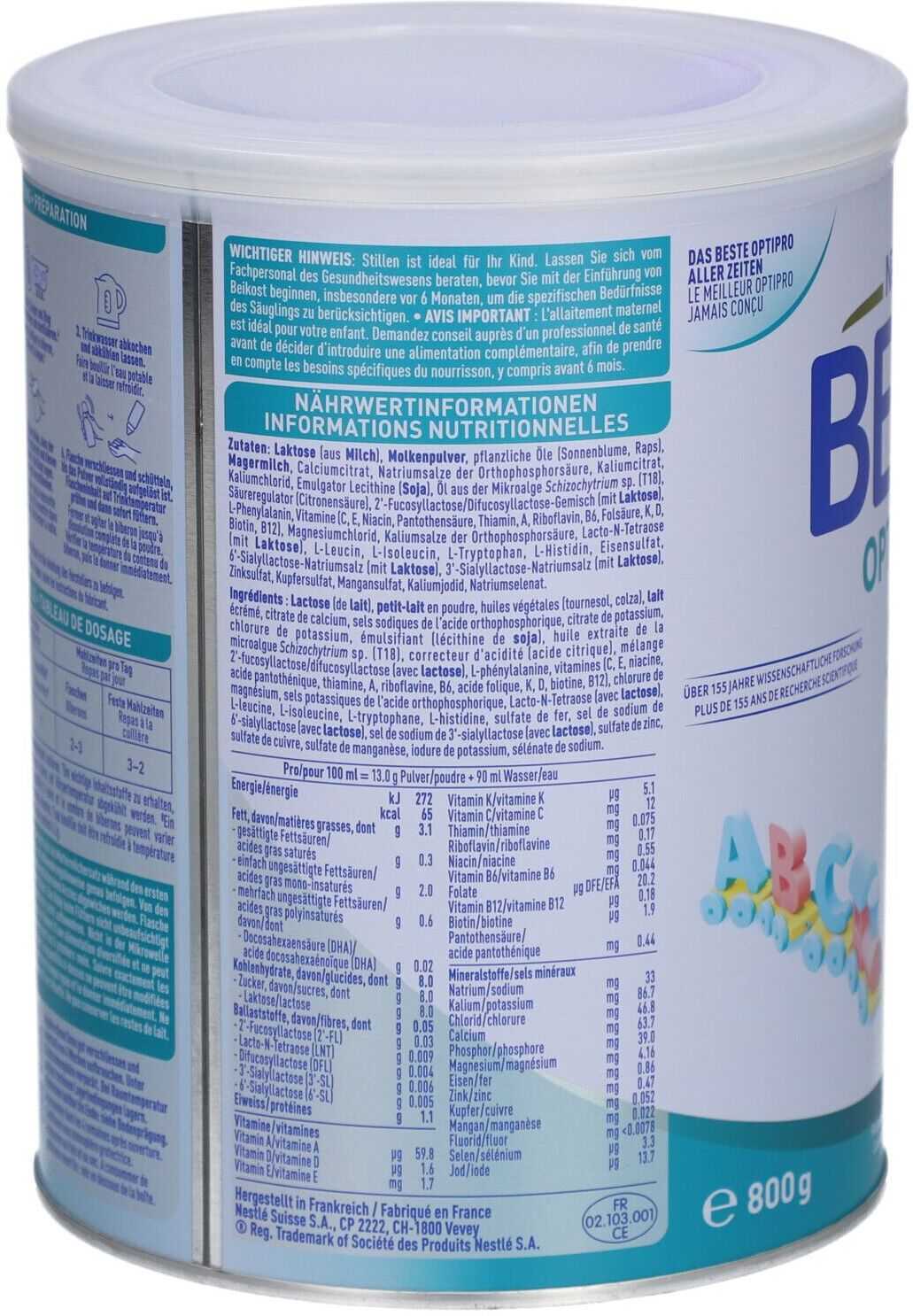 Nestlé Beba Beba Optipro 18+ Ds 800 g Pulver
