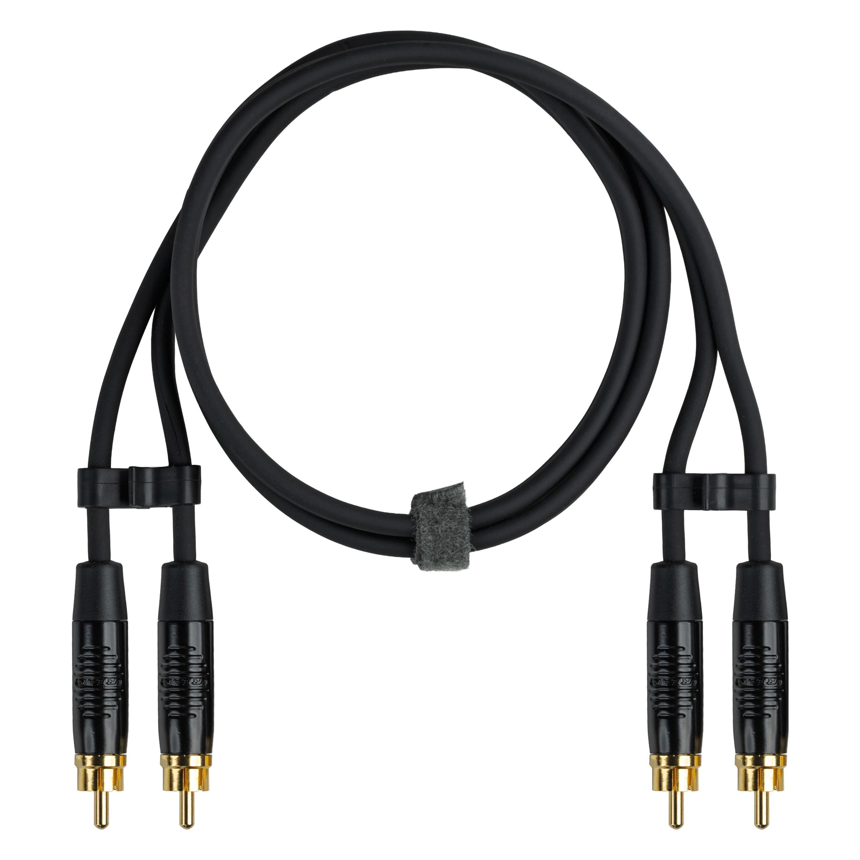Fuj Tek 2 x RCA Male to 2 x RCA Male Audio Cable, 7 m, Black (7 m, Cinch Kabel) (2x RCA - 2x RCA, 7 m, black)
