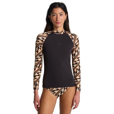 Badeanzug BILLABONG "Tropic Surf Print", Damen, Gr. L, braun (schwarz), Polyamid, Badeanzüge Badeanzug
