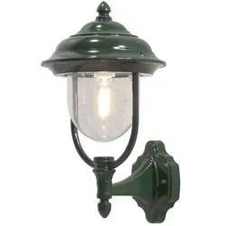 Konstsmide PARMA Außen-Wandleuchte UP, E27 max. 75W, Grün, Aluminium / Acrylglas klar KON-7223-600