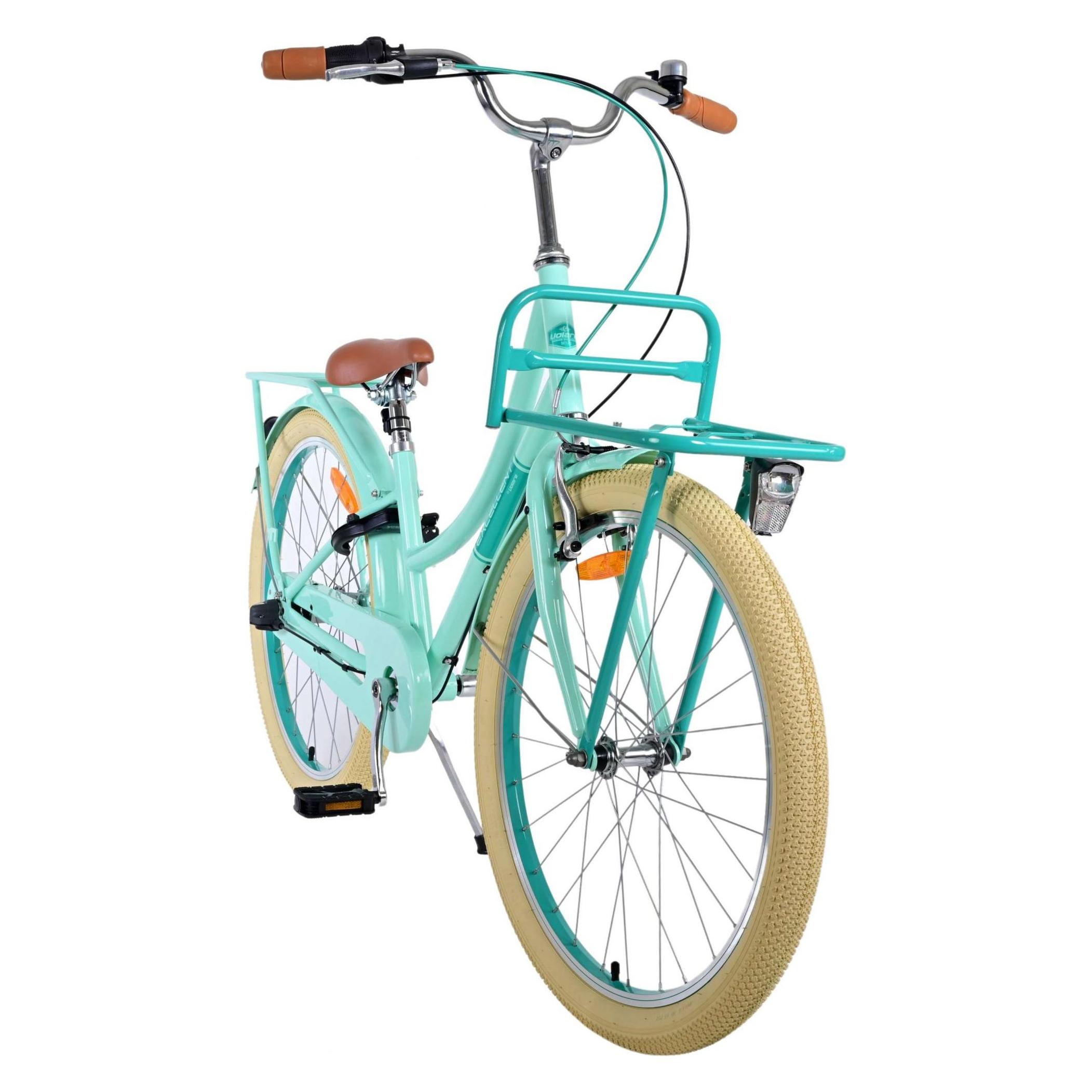 Volare Excellent Kinderfiets - Meisjes - 24 inch - Groen - 3 Versnellingen (24") (24139)