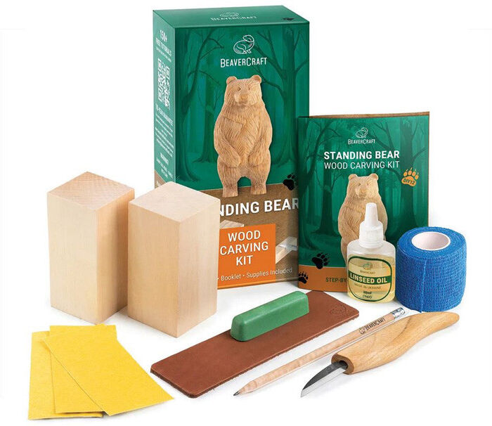 Kit de Sculpture sur bois Standing Bear - BeaverCraft