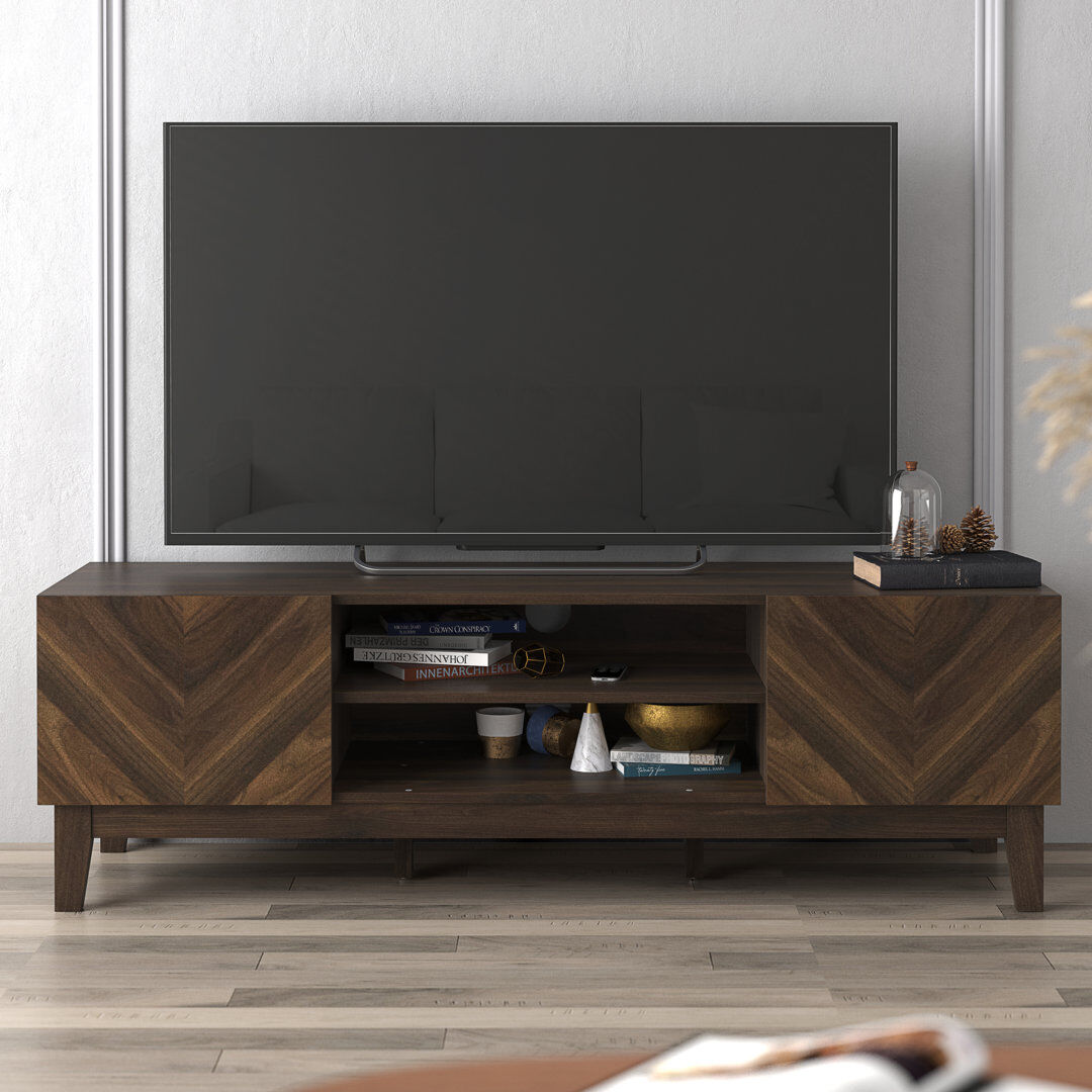 Natur Pur Cartwright Hanwell TV Stand for TVs up to 65" Royal Walnut 50"
