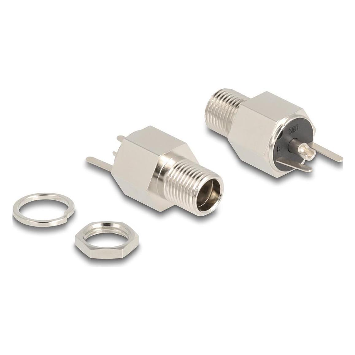 Delock Steckverbinder DC 5,5 x 2,5 mm Buchse zum Einbau Lötv (90188)