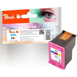 2x Peach, Druckerpatrone, Tinte HP N9K05AE, No 304 (Color)