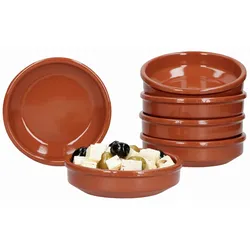 6er Set Cazuela Ton-Schale Bruno Ø 12cm Größe S Mittelalter Wikinger