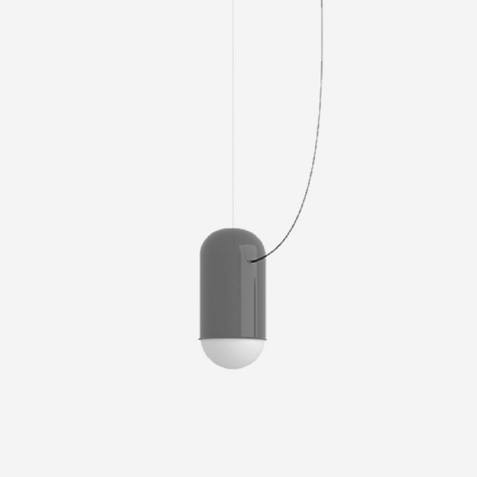 LUCIS Hanglamp CAPSULE LED 6,2W 3000K Opaalgrijs Glas