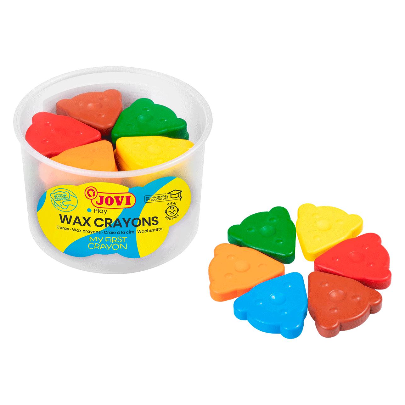 Jovi Wachsmalstifte Bärengesicht VE=30 Stück sortiert Dose (30x) (46620979)