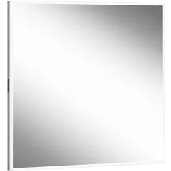 Schneider GLOW HCL Lichtspiegel, rundum Lichtbänder, Human Centric Lighting, mit Spiegelheizung, 90x5,5x76cm, 166.490.01.50, Farbe: Silber eloxiert