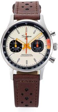 Uplifted Goods Mechanical Pilot Chronograph Watch c swan Neck Movement