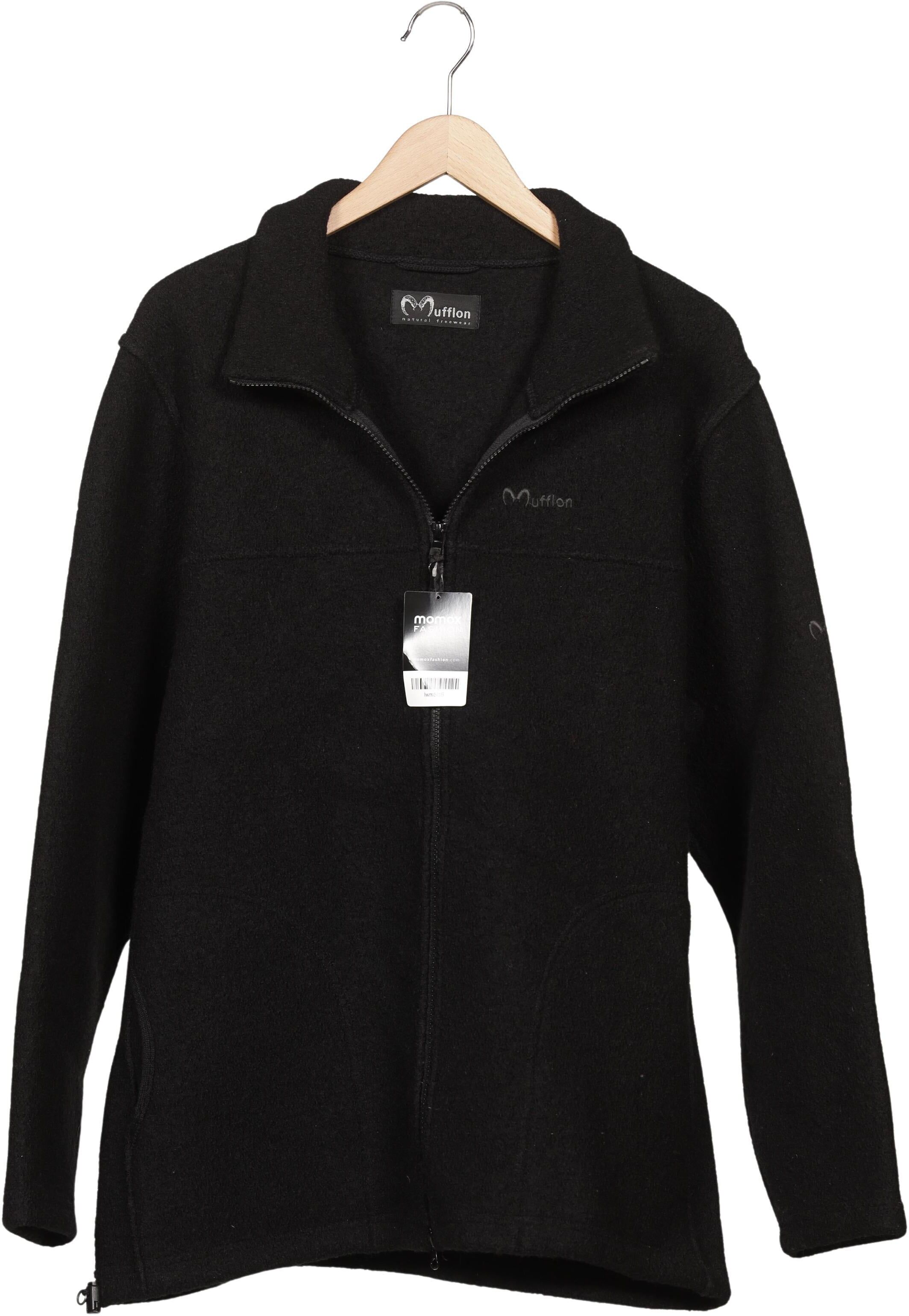 Mufflon Damen Jacke, Schwarz, Gr. L, Schurwolle - Second Hand