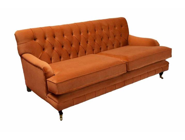 Xlmoebel Chesterfield-Sofa Dreisitzer Sofa Stoff Modern Design für Wohnzimmer Couch, Sofa 1 Teile, Made in Europa