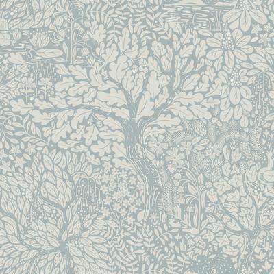 A-Street Prints Olle Light Blue Forest Sanctuary Wallpaper