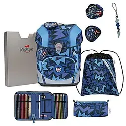 DerDieDas ErgoFlex Tiny Schulranzen Set Dark Dragon 6-teilig