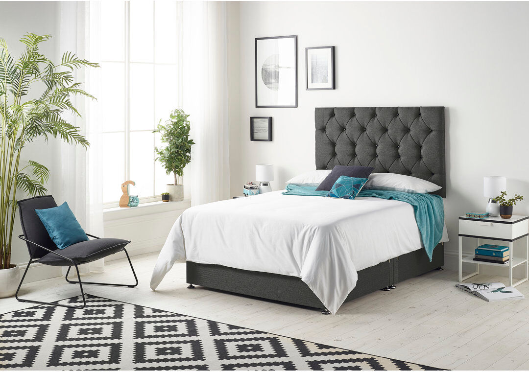 Rosalind Wheeler Copple Bed with Mattress Natural Kingsize (5')