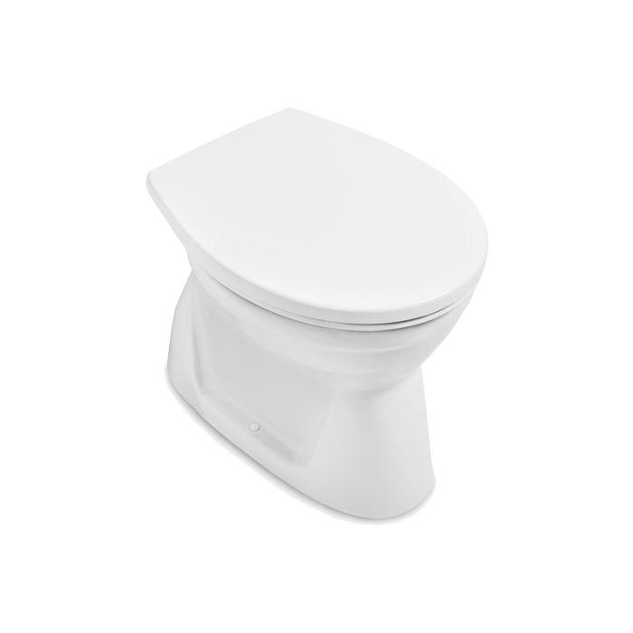 Villeroy und Boch O.novo Stand-Flachspül-WC 7619R101 36x52,5cm, spülrandlos, Abgang senkrecht, weiß