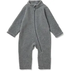 Tchibo - Baby-Fleece-Einteiler - Baby - Gr. 74/80 - dunkelgrau