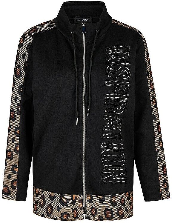DORIS STREICH Sweatjacke  schwarz   48 48