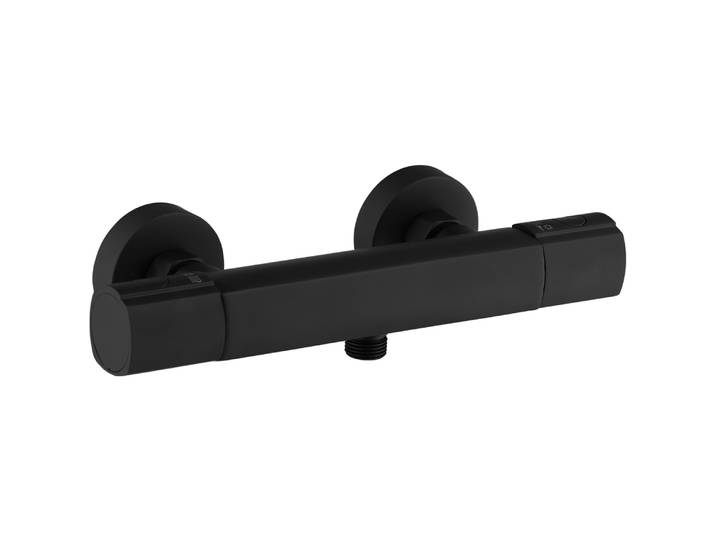 Essebagno Mitigeur Douche Thermostatique Carra Noir Mat