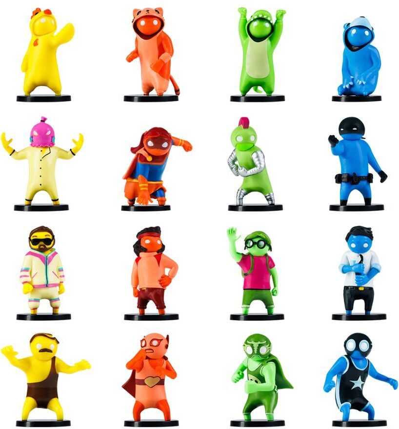 P.M.I. Gang Beasts Collectible Figures - 8 Pack Deluxe Box -including 2 rare