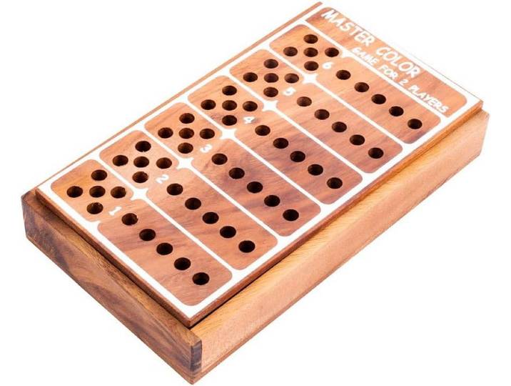 Engelhart Master Color - Houten Strategiespel - Logisch Denkspel - 2 Spelers - Acaciahout