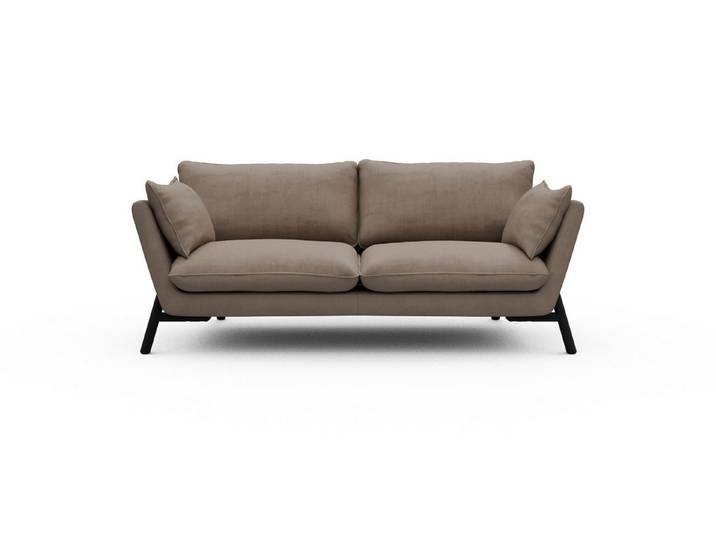 moebelfaktor Sofa Emil 2-Sitzer, schräg gestellte Armlehnen, hoher Rücken
