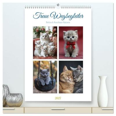 Treue Wegbegleiter (hochwertiger Premium Wandkalender 2027 DIN A2 hoch), Kunstdruck in Hochglanz