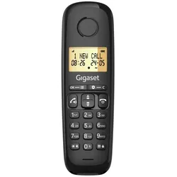 Gigaset Telefon DECT analog Basic 100 czarny, Telefon, Schwarz
