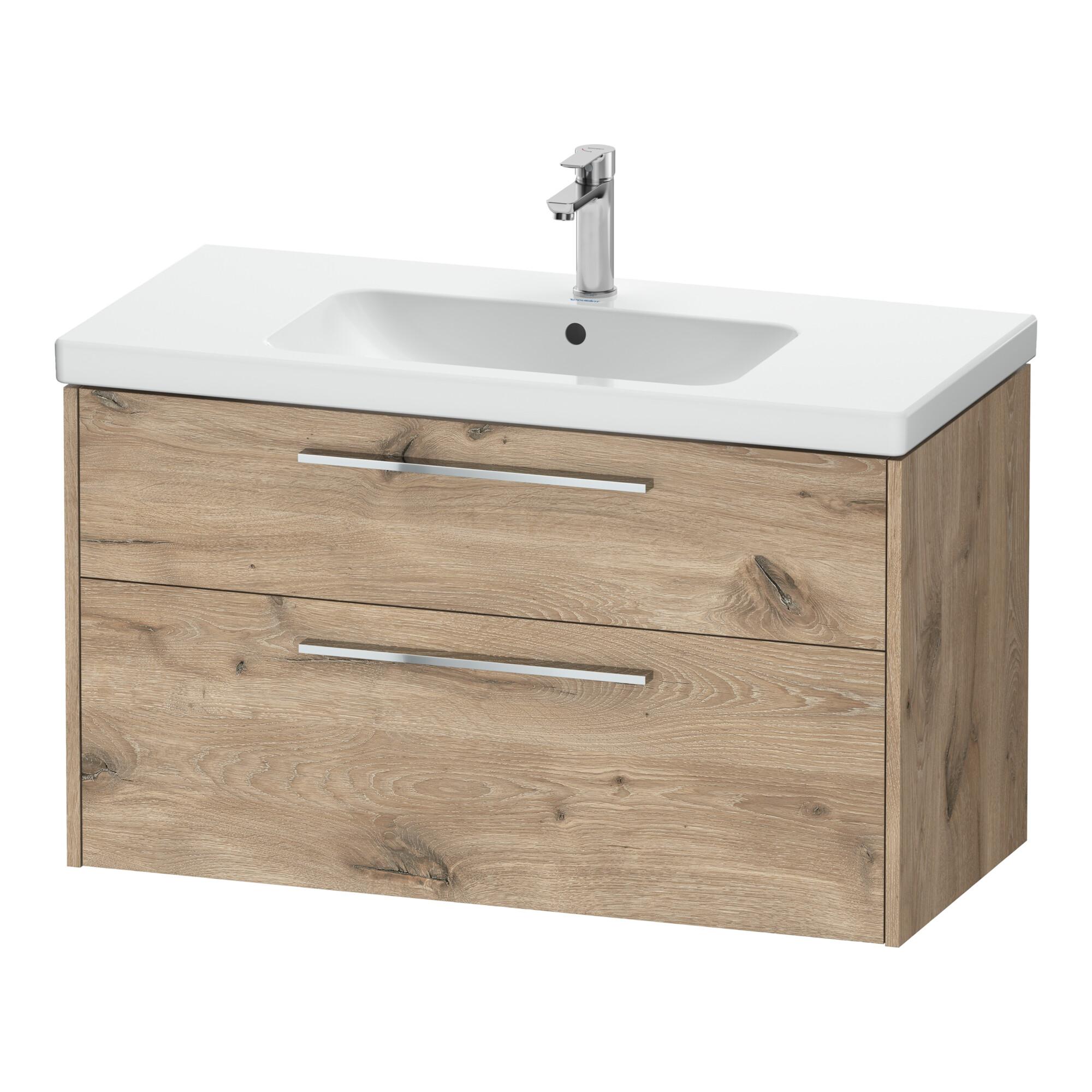 Duravit Waschtischunterschrank D-Code 98,4x55,5x46cm, 2 L, S, E Marmor, G chr (DC4673010550000)