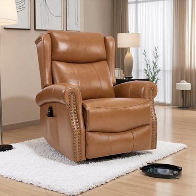 Manual Recliner Chair with Rocker & Swivel, Heat & Massage Features