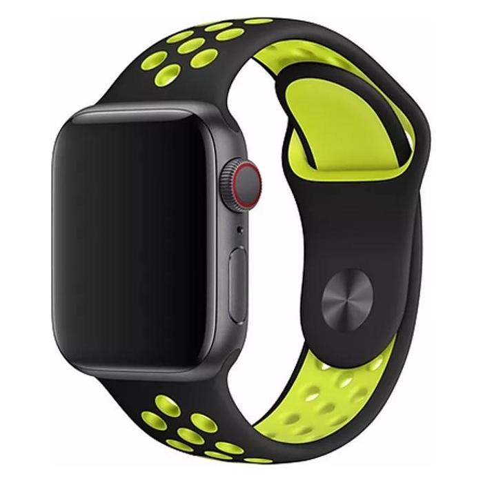 Devia Sportarmband SchwarzGelb 424445mm (44 mm, Fabric, Nylon) (102010472103)