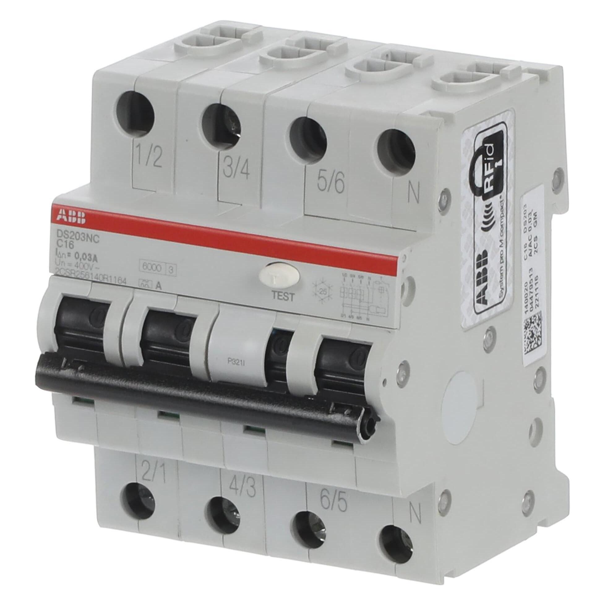 ABB DS203NCA-C16/0,03 FI/LS Schalter (2CSR256140R1164)
