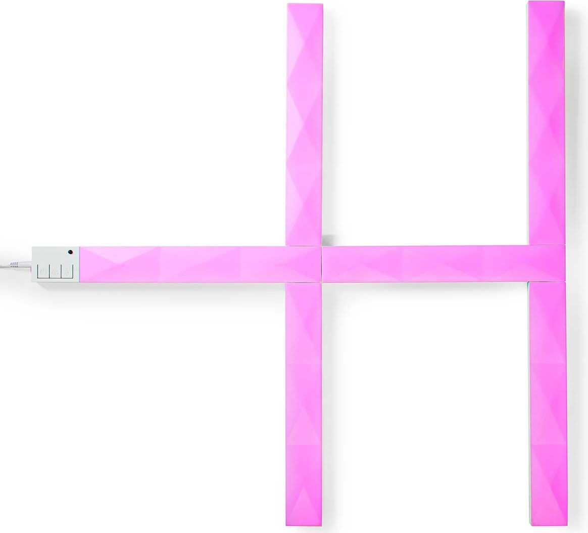 Nedis WIFILW06RGB Slimme LED Paneelverlichting met RGB-effect, Wit, Wi-Fi