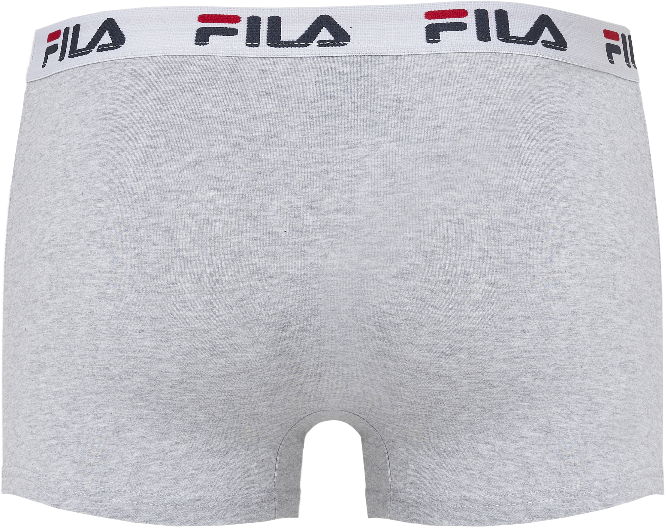Boxer FILA "JUNIOR BOY BOXER SHORTS", Jungen, Gr. 158/164, grau (400, grau), Single Jersey, Obermaterial: 95% Baumwolle, 5% Elasthan, körpernah, Unterhosen Boxer, elastisch und atmungsaktiv, mit Logobund, aus Baumwollmischung 400, grau 158/164