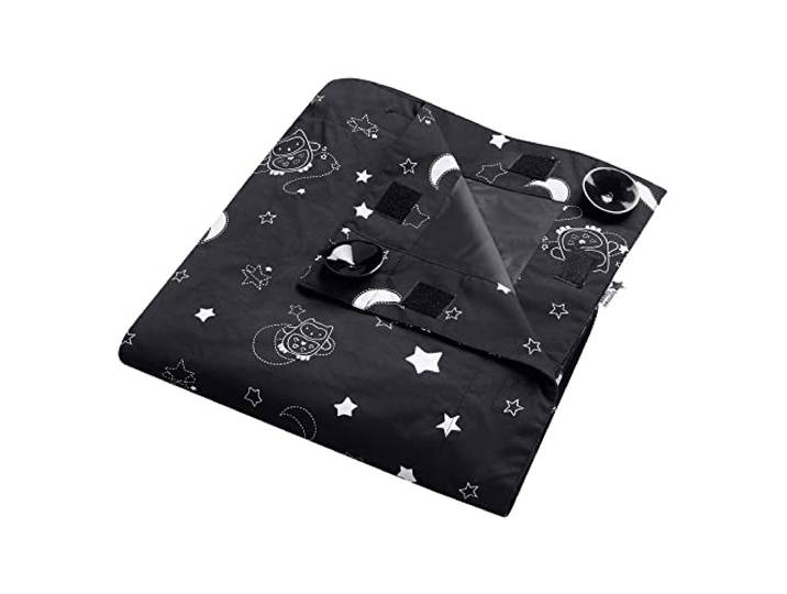 Tommee Tippee Sleeptight tragbares Verdunkelungsrollo mit Saugnäpfen, verstellbar und leicht, Large 1,30 x 1,98 m