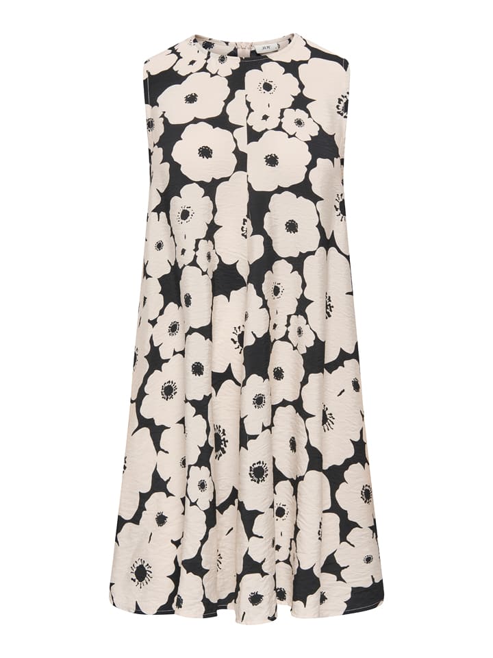 JDY Kleid "Troya Barbara Life" in Beige/ Schwarz - XS