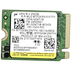 Micron 2450 256GB M.2 2230 PCIe SSD