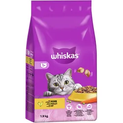 Whiskas Trocken 1+ mit Huhn Katzentrockenfutter 1,9 Kilogramm