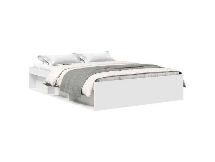 En solde  Lit Double&lit adulte Structure de lit - Cadre de lit - blanc 160x200cm 1409986