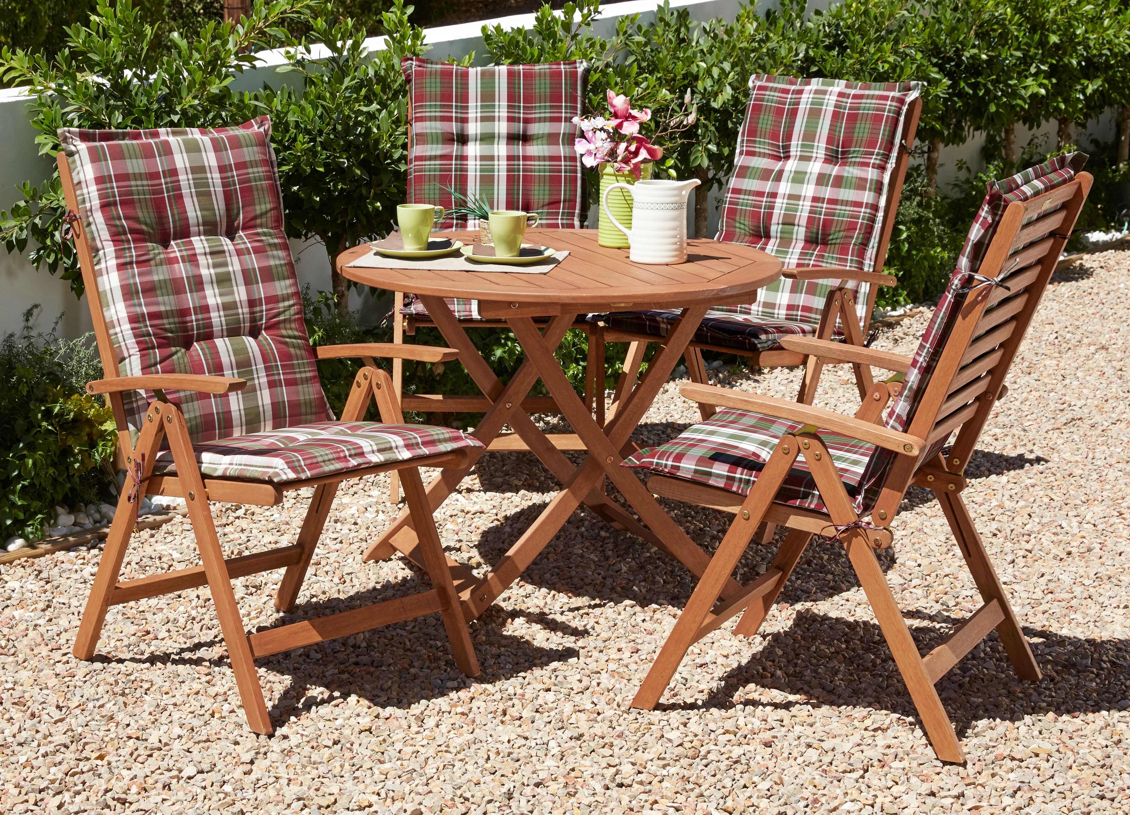 Garten-Essgruppe MERXX "Borkum", braun, Sitzmöbel-Sets, Garten-Essgruppe braun Einheitsgröße