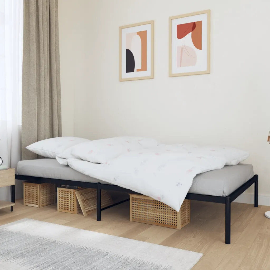White Noise Bintou Bed Black 100 x 200cm