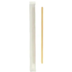 MONOUSO - Holz Rührstäbchen 14cm einzeln verpackt (5.000 Stück)