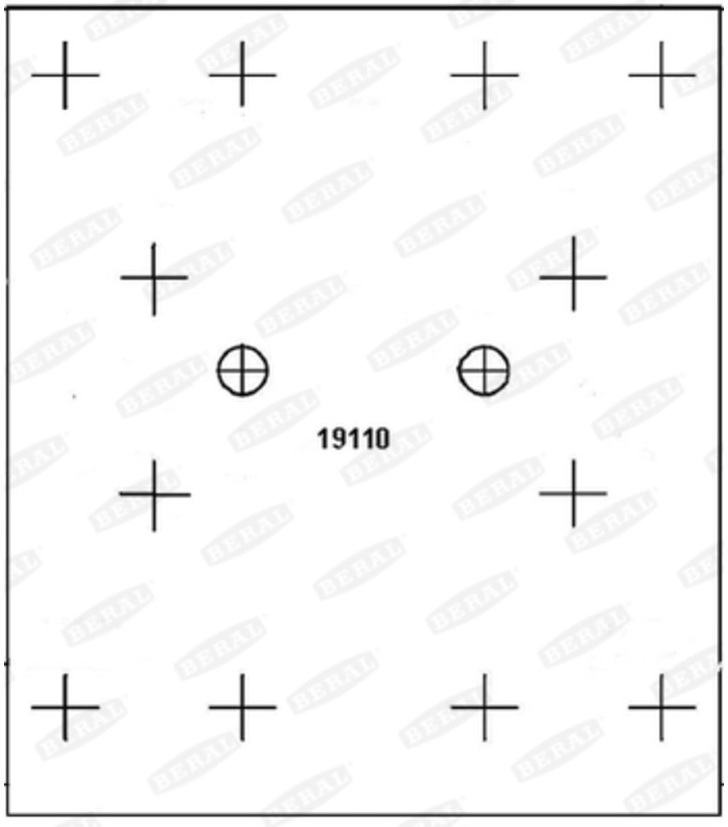 Bremsbackensatz BERAL KBL19109.9-1637