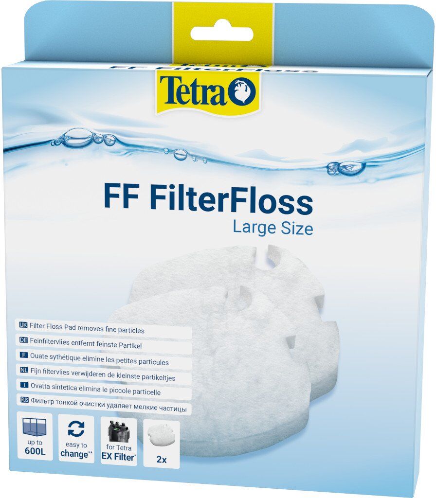 Tetra FilterFloss Large Ovatta Sintetica per Filtri Esterni EX1200 Plus e EX1500 Plus