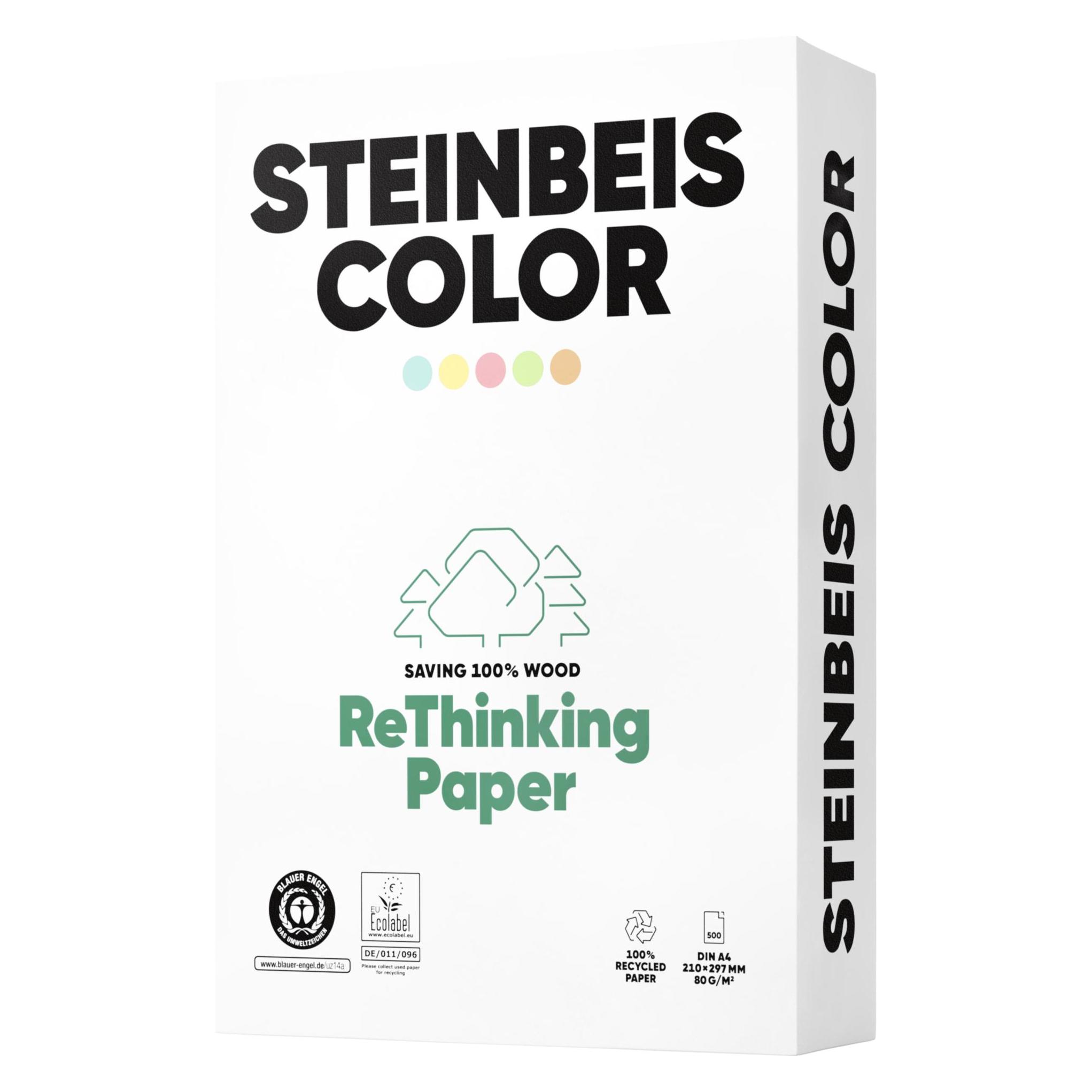 Steinbeis Magic Colour rosa Recyclingpapier A 4 80 g 500 Bl. (A4, 500 Blätter, 80 g/m²) (380.080.0210.0297.2101)