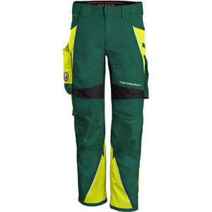 Grizzlyskin Arbeitshose IRON GIM38, Herren, Bundhose, grün-warngelb, Größe 50