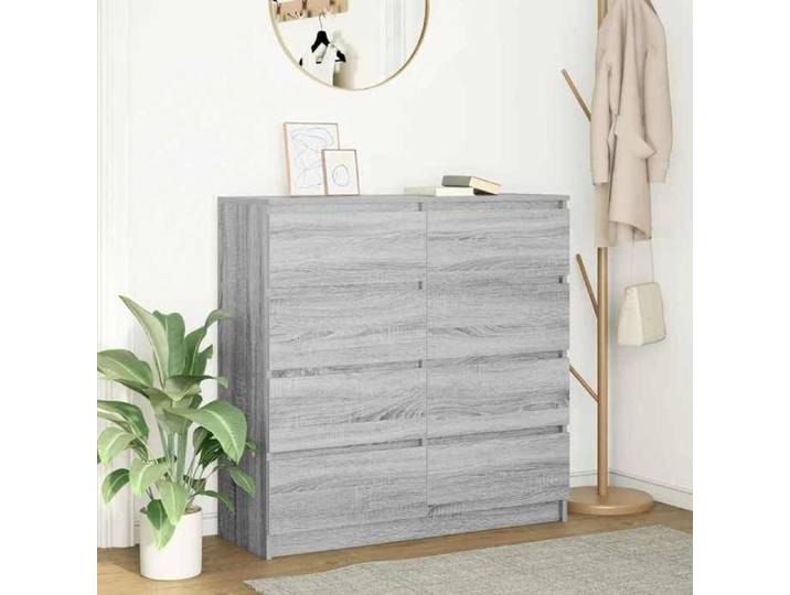 Buffet commode chambre vidaxl sonoma gris 100x35x99 cm - bois d'ingénierie b260