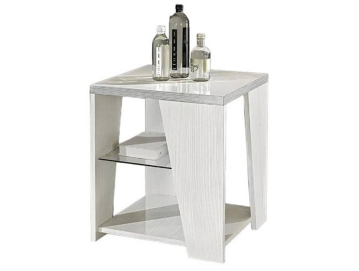 Xlmoebel Beistelltisch Weißer quadratischer Tisch aus hochwertigem Holz mit modernem Design (1-St., Beistelltisch), Hergestellt In Italy